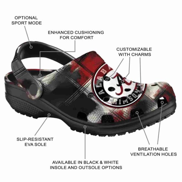 alabama crimson tide plaid fusion crocs new arrival