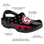 Alabama Crimson Tide Stellar Stripes Theme Crocs Best selling
