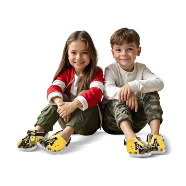 appalachian state mountaineers geometric background clog fashion forward