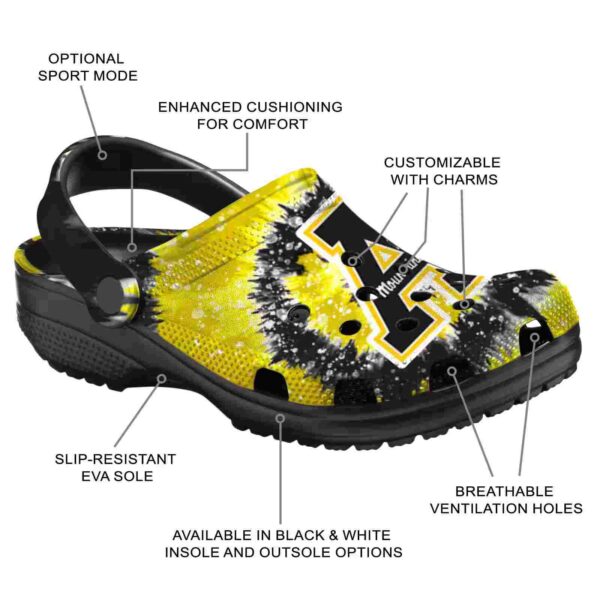 appalachian state mountaineers radiant burst effect clog new arrival
