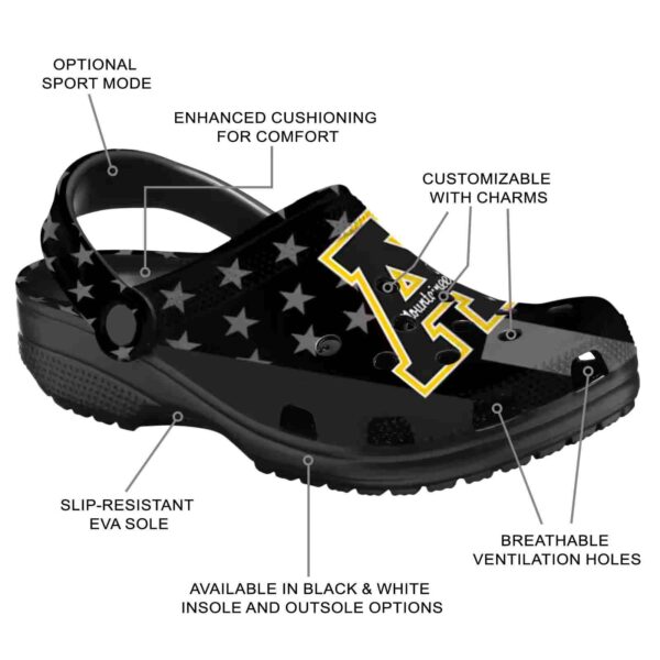 appalachian state mountaineers stellar stripes theme clog new arrival