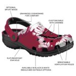 Arizona Cardinals Splatter Graphics Crocs Best selling