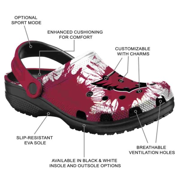 arizona cardinals splatter graphics crocs new arrival