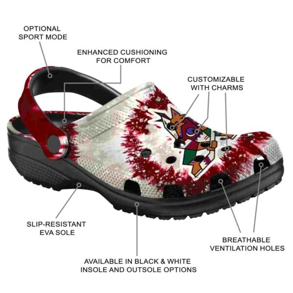 arizona coyotes radiant burst effect clog new arrival
