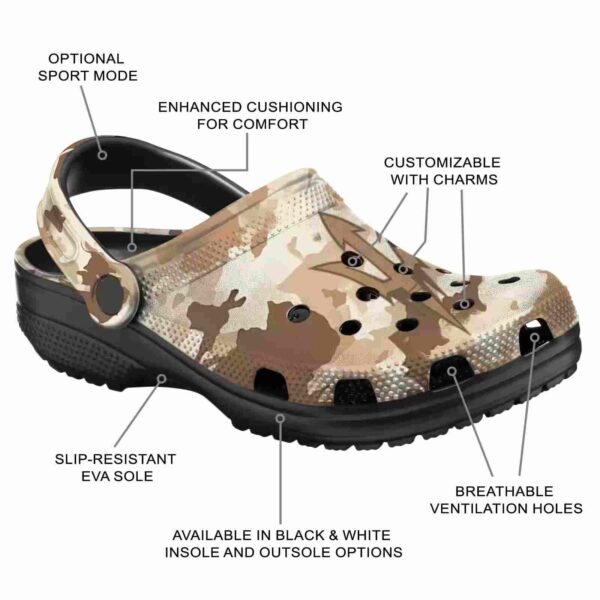 arizona state sun devils desert camo crocs new arrival
