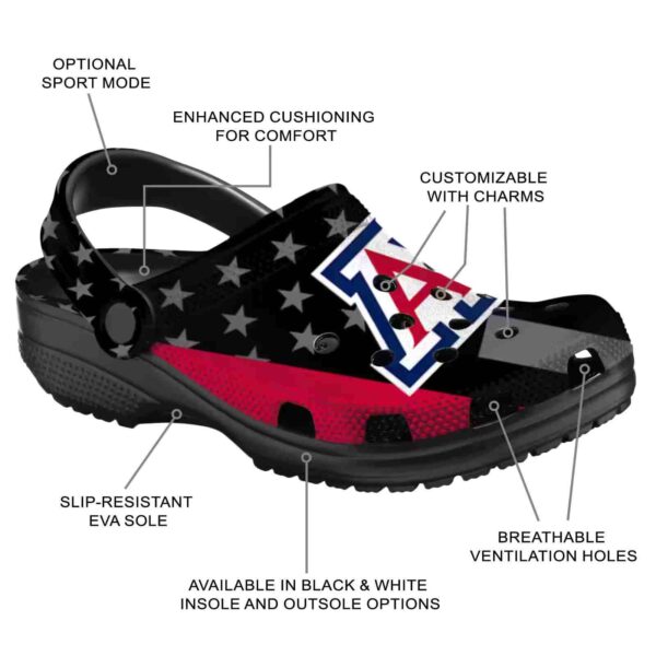 arizona wildcats stellar stripes theme crocs new arrival