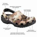 Arkansas Razorbacks Desert Camo Crocs Fashion forward