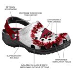 Arkansas Razorbacks Radiant Burst Effect Crocs Best selling