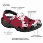 Arkansas Razorbacks Splatter Graphics Crocs Best selling