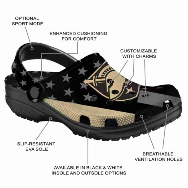 army black knights stellar stripes theme clog new arrival