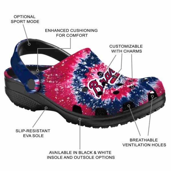 atlanta braves radiant burst effect crocs new arrival