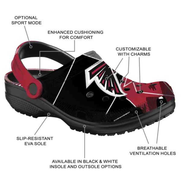 atlanta falcons geometric background crocs new arrival