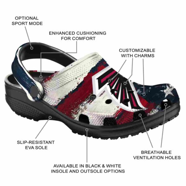 atlanta falcons patriotic stripes crocs new arrival