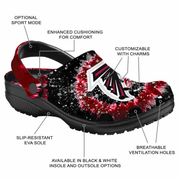 atlanta falcons radiant burst effect crocs new arrival