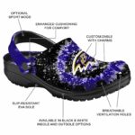 Baltimore Ravens Radiant Burst Effect Crocs Best selling