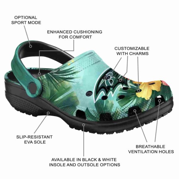baltimore ravens tropical vibes crocs new arrival