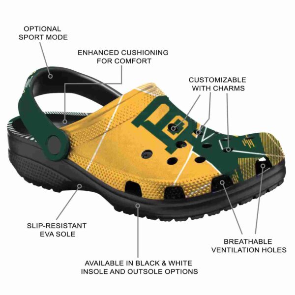 baylor bears geometric background clog new arrival