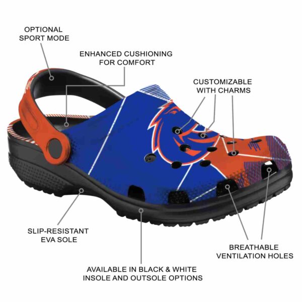 boise state broncos geometric background clog new arrival