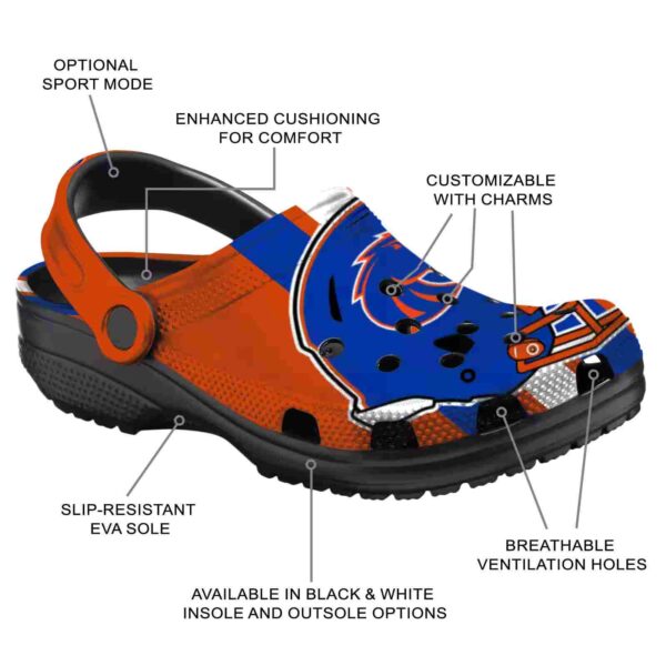 boise state broncos helmet stripes clog new arrival
