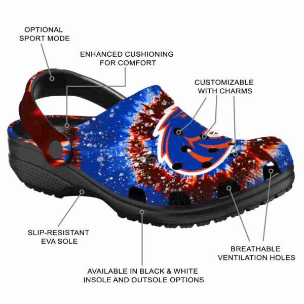 boise state broncos radiant burst effect clog new arrival