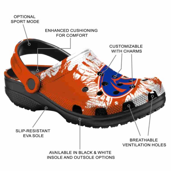 boise state broncos splatter graphics clog new arrival