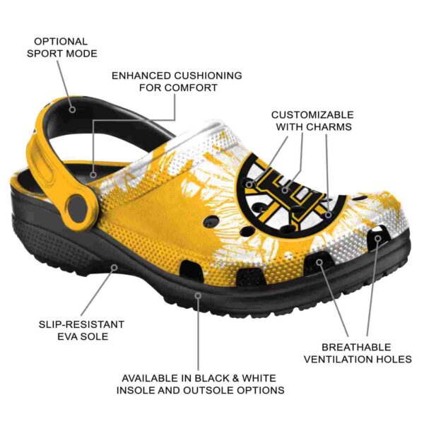 boston bruins splatter graphics clog new arrival