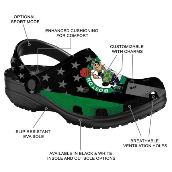 boston celtics stellar stripes theme crocs new arrival