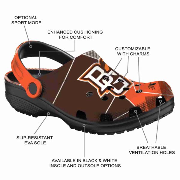 bowling green falcons geometric background clog new arrival