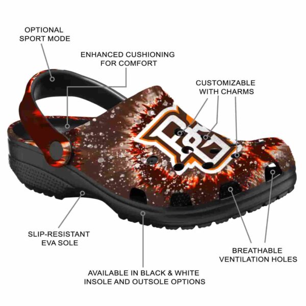 bowling green falcons radiant burst effect clog new arrival