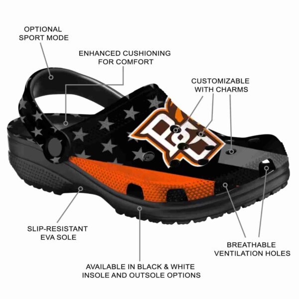 bowling green falcons stellar stripes theme clog new arrival