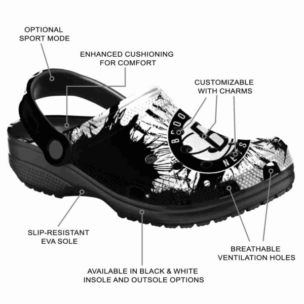 brooklyn nets splatter graphics clog new arrival