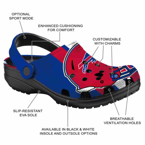 buffalo bills helmet stripes crocs new arrival