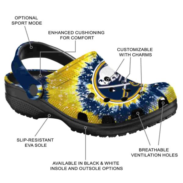 buffalo sabres radiant burst effect clog new arrival