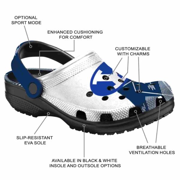 byu cougars geometric background clog new arrival