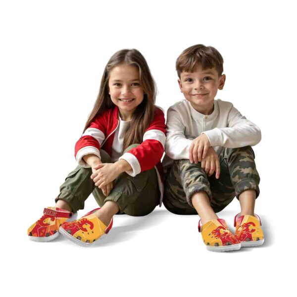 calgary flames geometric background clog fashion forward