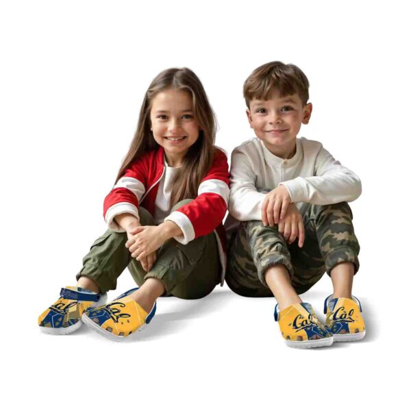 california golden bears geometric background clog fashion forward