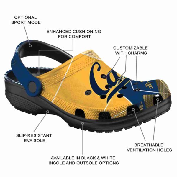 california golden bears geometric background clog new arrival