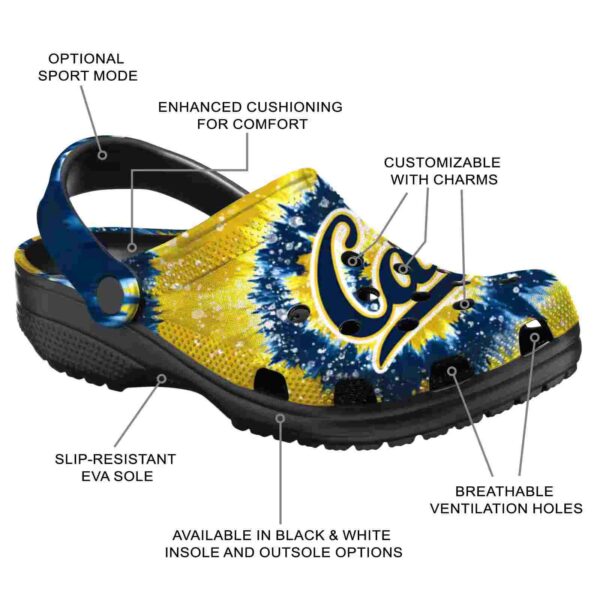 california golden bears radiant burst effect clog new arrival