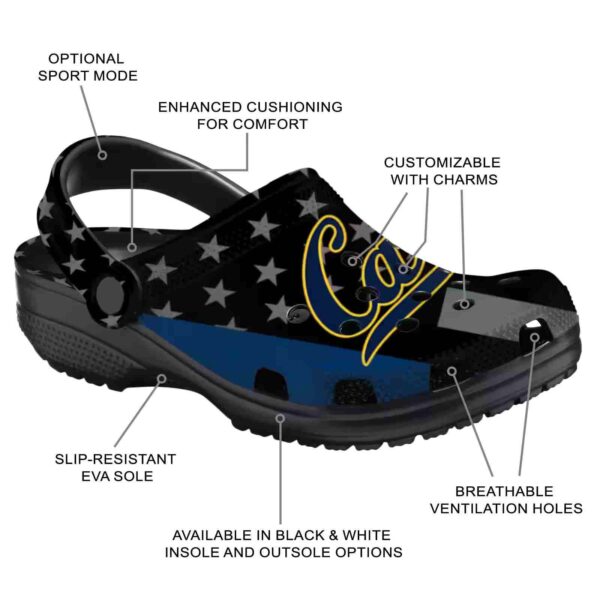 california golden bears stellar stripes theme clog new arrival