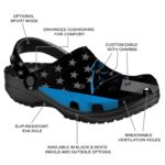 Carolina Panthers Stellar Stripes Theme Crocs Best selling