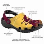 central michigan chippewas geometric background clog best selling