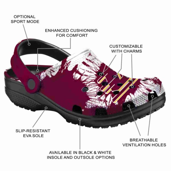 central michigan chippewas splatter graphics clog new arrival