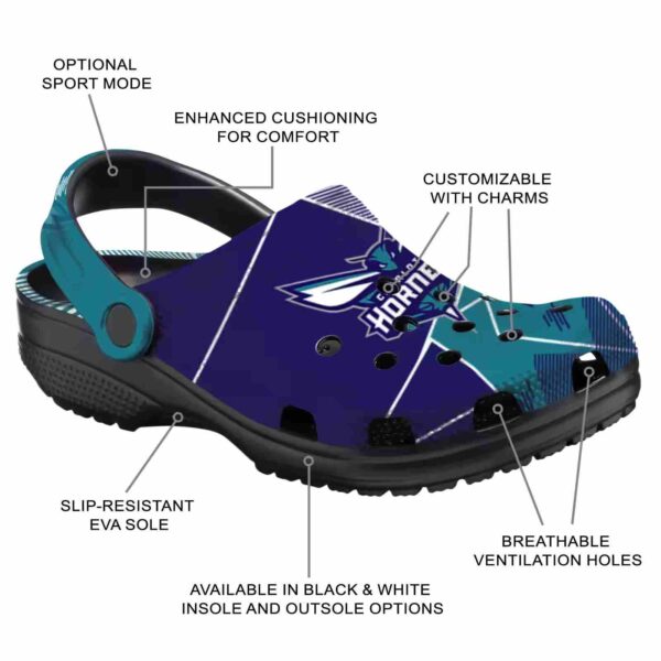 charlotte hornets geometric background clog new arrival