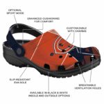 Chicago Bears Geometric Background Crocs Best selling