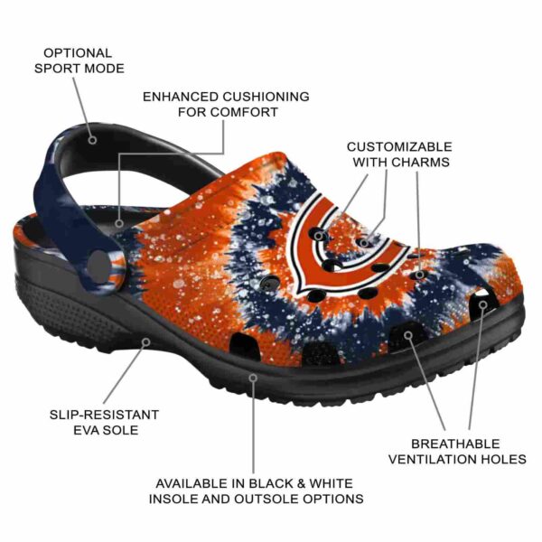 chicago bears radiant burst effect crocs new arrival