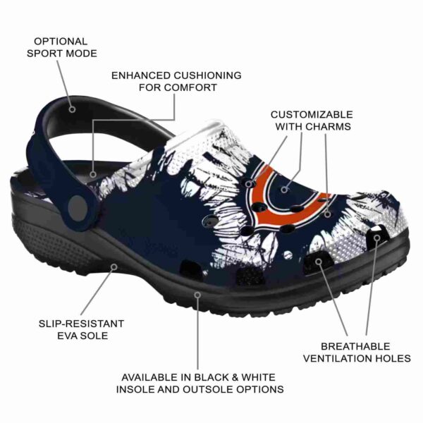 chicago bears splatter graphics crocs new arrival
