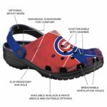 Chicago Cubs Geometric Background Crocs Best selling