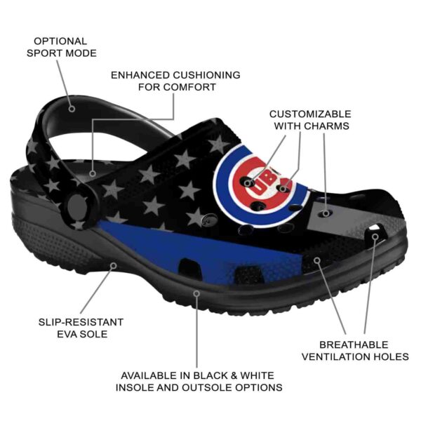 chicago cubs stellar stripes theme crocs new arrival