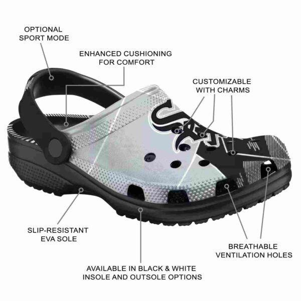 chicago white sox geometric background crocs new arrival
