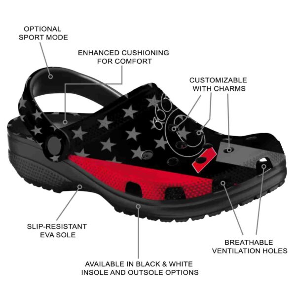 cincinnati bearcats stellar stripes theme clog new arrival